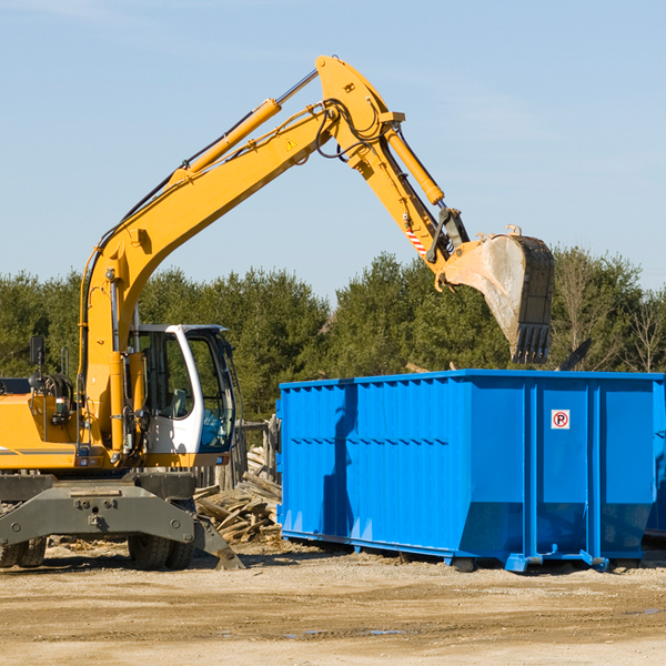 what size residential dumpster rentals are available in Sterling New York